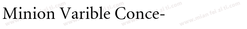 Minion Varible Conce字体转换